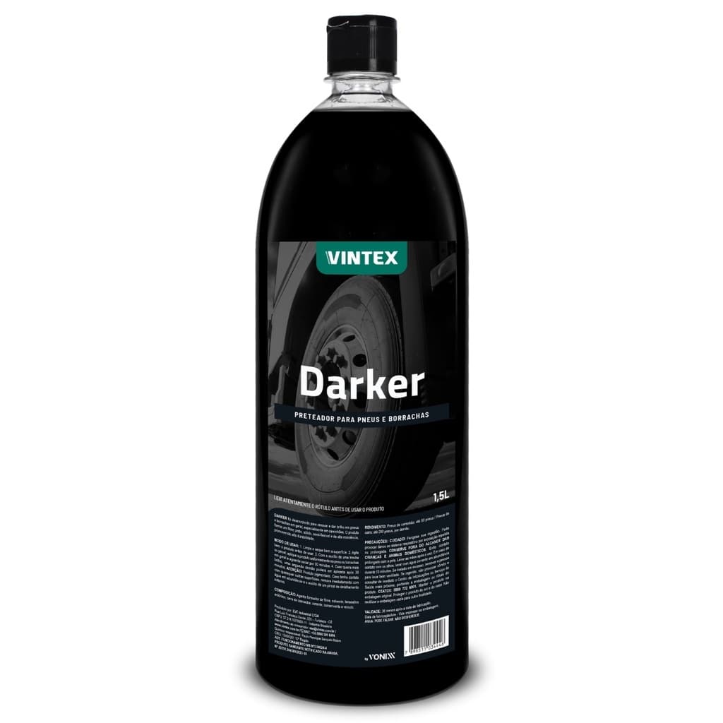 Darker 1,5l Vintex Alto Brilho Renova Pneus E Borrachas