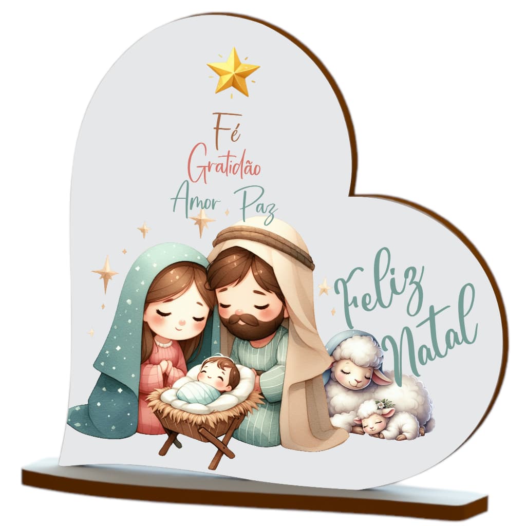 12 Lembrancinhas De Natal Mdf Impressão Colorida Mod 13