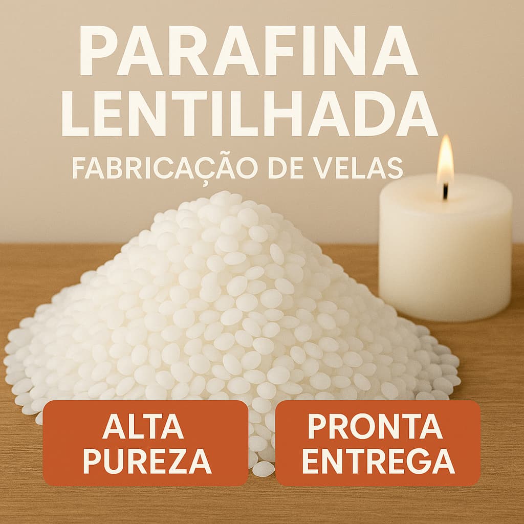 Parafina Lentilhada Pura 140/145 pra Velas Artesanais e fabricação de velas
