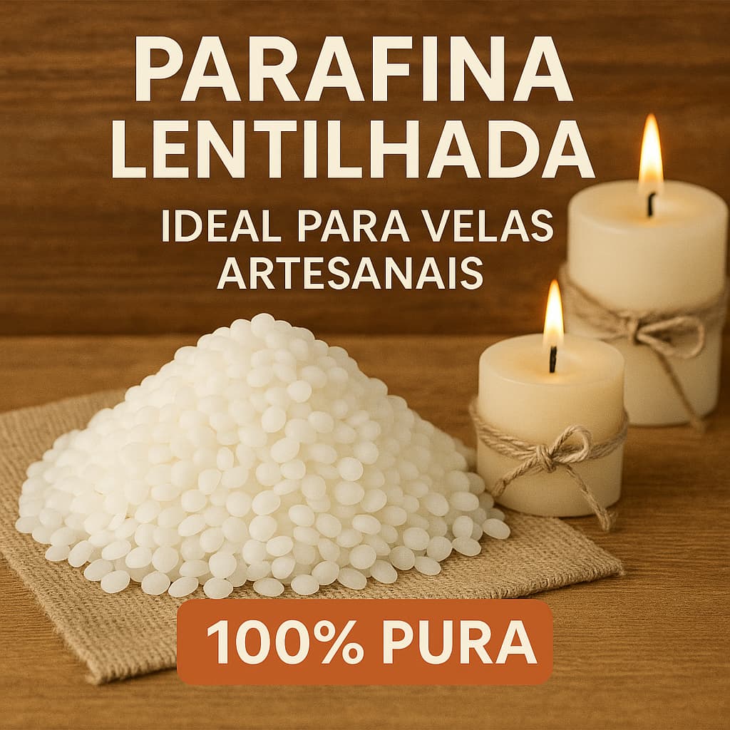 Parafina Lentilhada Pura 140/145 pra Velas Artesanais