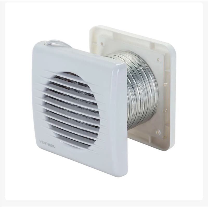 Exaustor Banheiro KEXB-03 diametro  100mm kit ventilador VZ1 TFX1 Bivolt