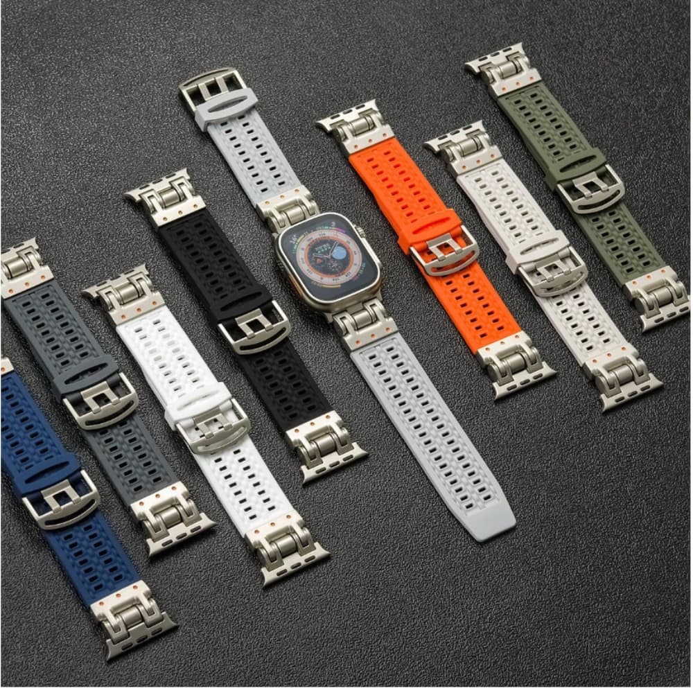 Pulseira Smartwatch apple watch microwear silicone macia robusta 42mm 44m 45mm 46mm 47mm 49mm