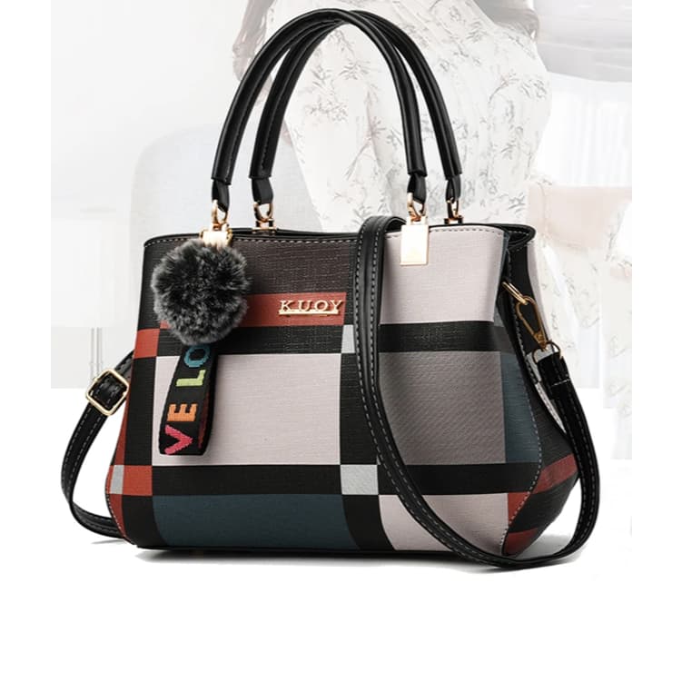 Bolsa tiracolo fashion Feminina com bolsos Internos espaçosos e fecho de zíper. Estilo elegante casual e contemporâneo.