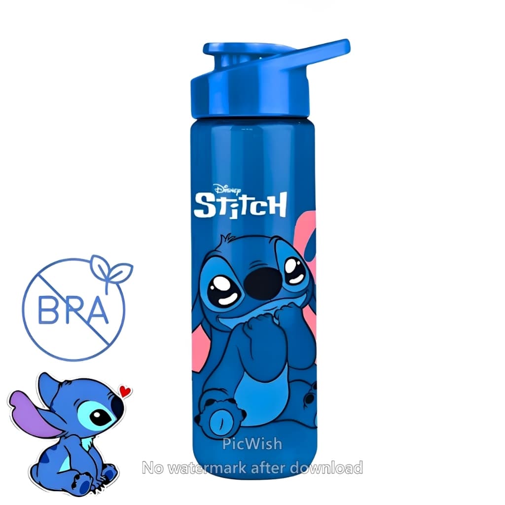 Squeeze Stitch 700ml – Garrafinha Fofa para Escola, Academia e Dia a Dia