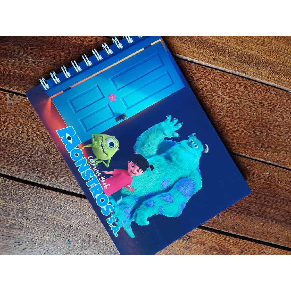 Livro de Colorir Monstros S.A. A5 Capa Dura 50 Folhas Grossas com ou sem Nome