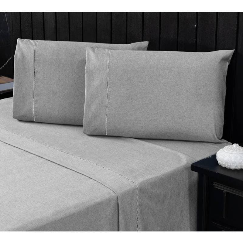 JOGO DE LENÇOL KING 3 PÇS 600 FIOS AVELUDADO (LENÇOL ELASTICO +2 FRONHAS)