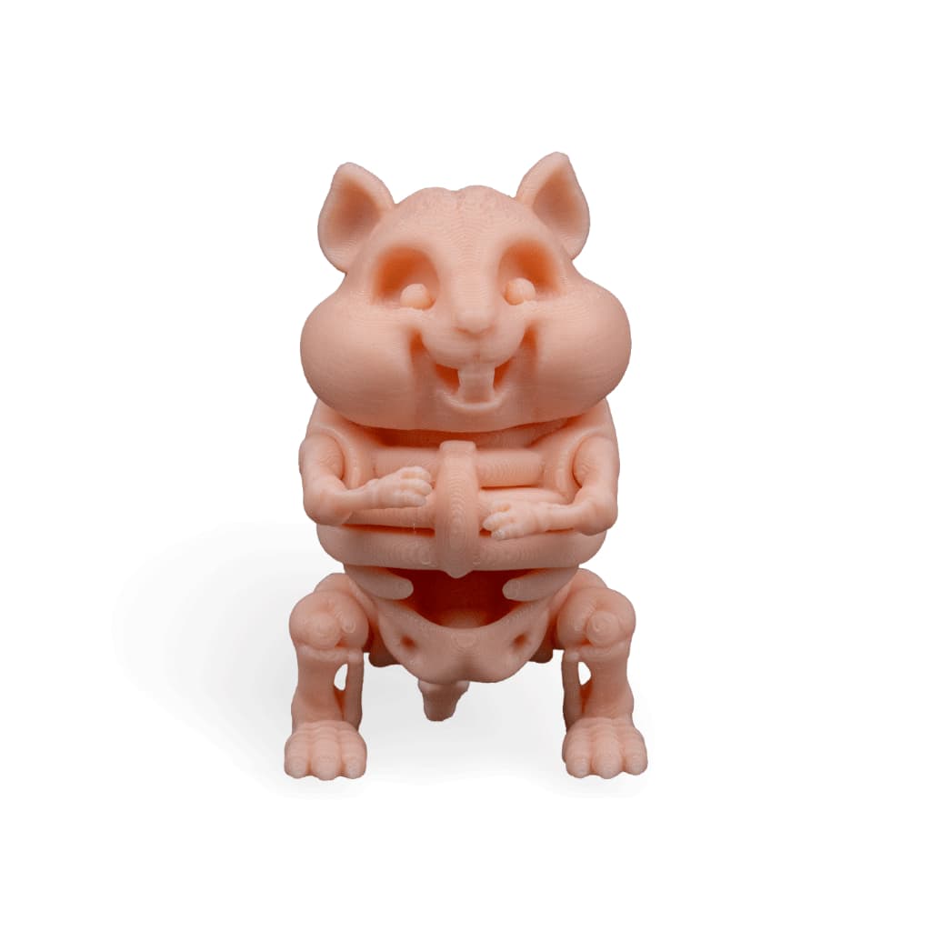 Hamster Esqueleto Articulado 3D – Mini Fóssil Criativo para Decoração ou Coleção