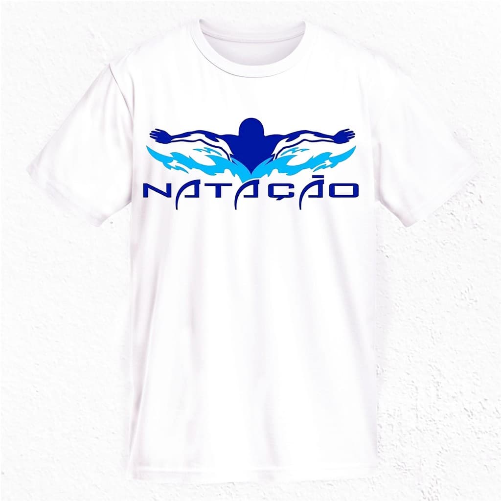 BELLA GIS Camiseta Personalizada Natação Camisa Nado Blusa Esporte Aquático Estilo Piscina Olimpíada