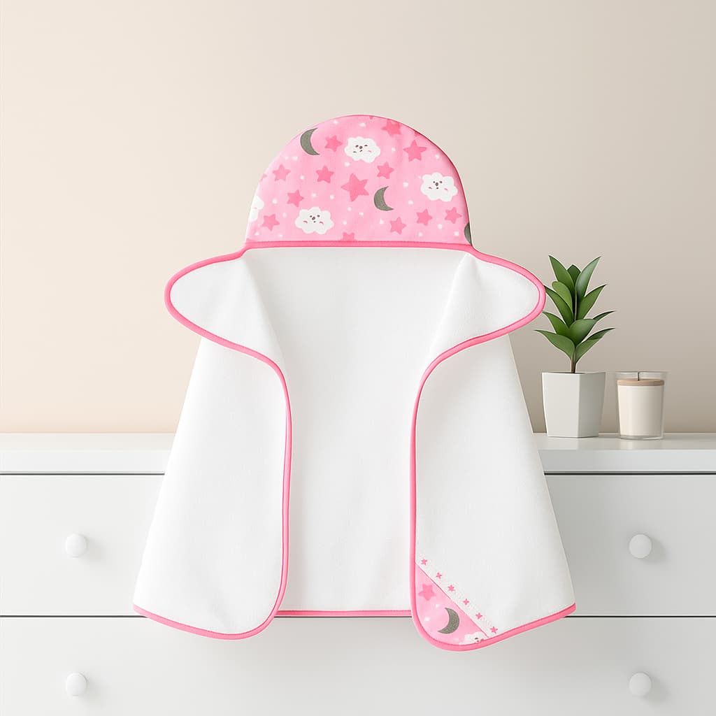Toalha de banho para  Bebê com  capuz  – Ideal para Recém-Nascido - PREMIUM