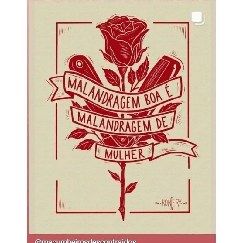 Quadro Decorativo Malandragem é boa, é malandragem de mulher Placa Decorativa MDF Zé Pilintra e Maria Navalha