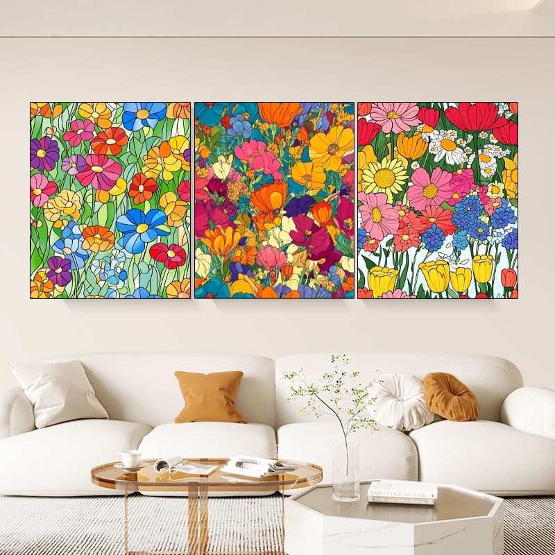 Quadros Decorativos 3pcs Decorative Painting Sofa Background Wall Flower Decorative