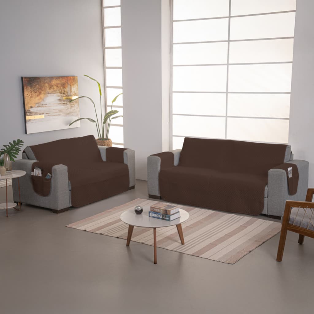 Protetor Sofa Kit 2 e 3 Lugares Matelado Anti Xixi