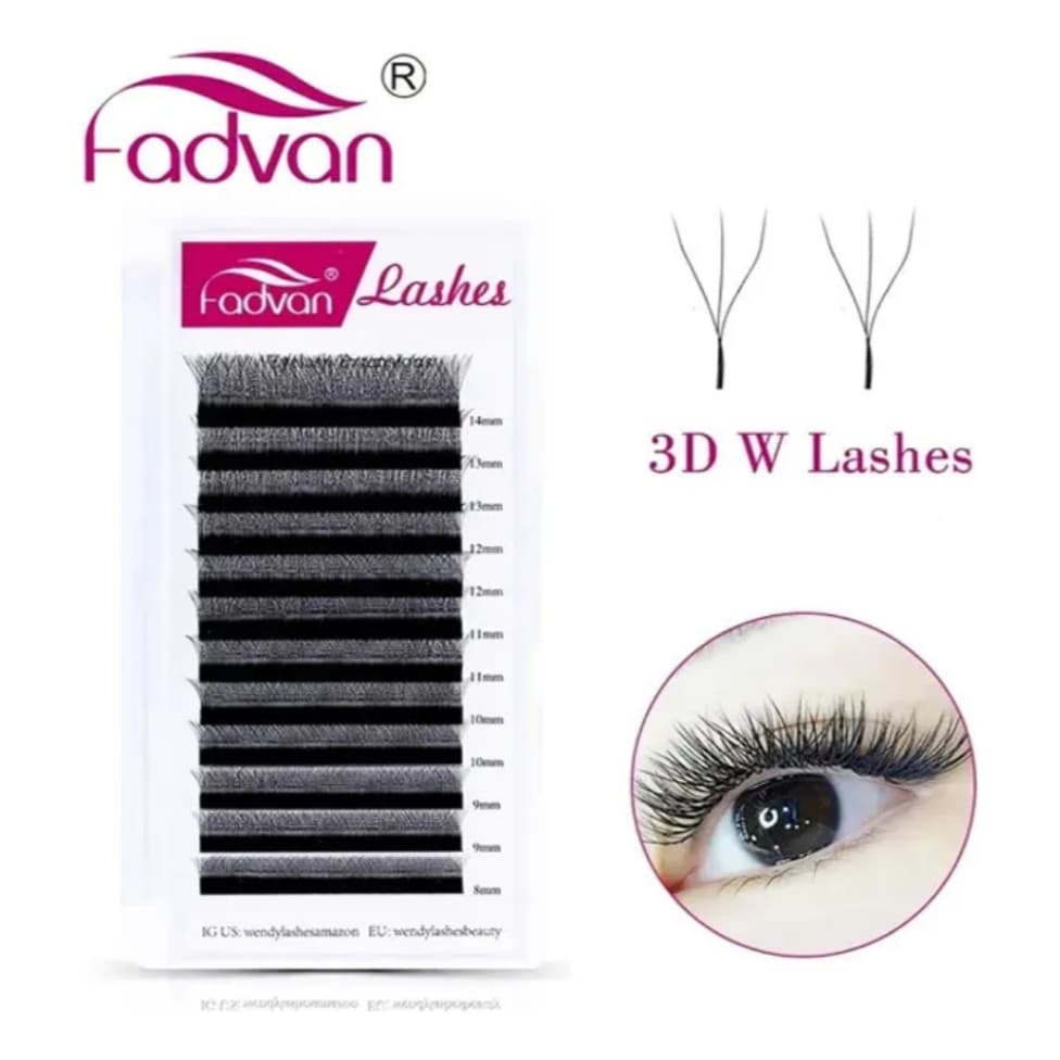 Cilios Fadvan W 3d Volume Egipcio tecnologico Alongamento De Cilios extensão fio a fio