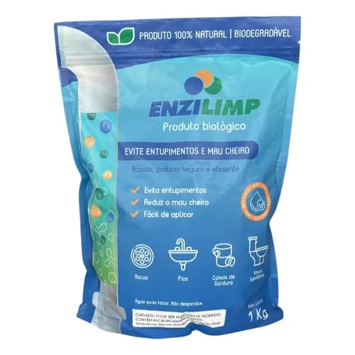 Enzilimp Biodegradador - Limpa Fossa E Caixa Gordura / 1 KG