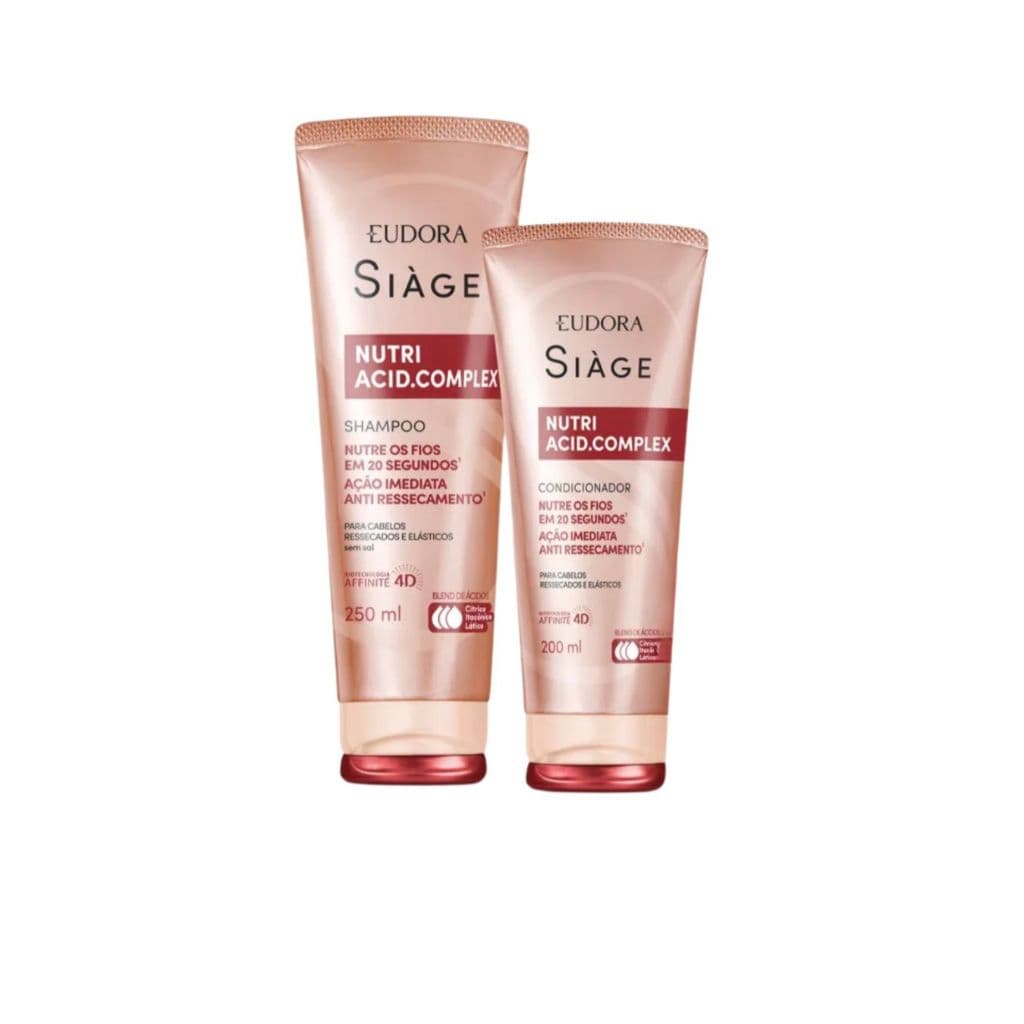 Kit Eudora Siàge Nutri Acid Complex shampoo e condicionador