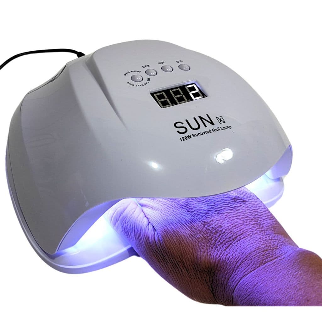 Cabine Profissional  SUN X 120w Led Uv Bivolt Digital Unha Gel Acrígel Fibra 110v/220v