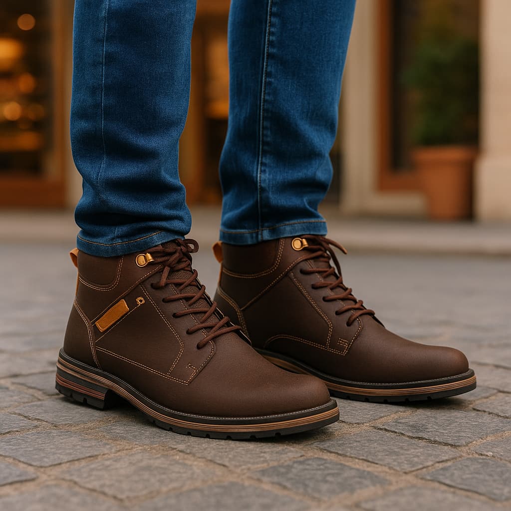 Bota Coturno Masculino  -  Duradouro, Macio e Estiloso