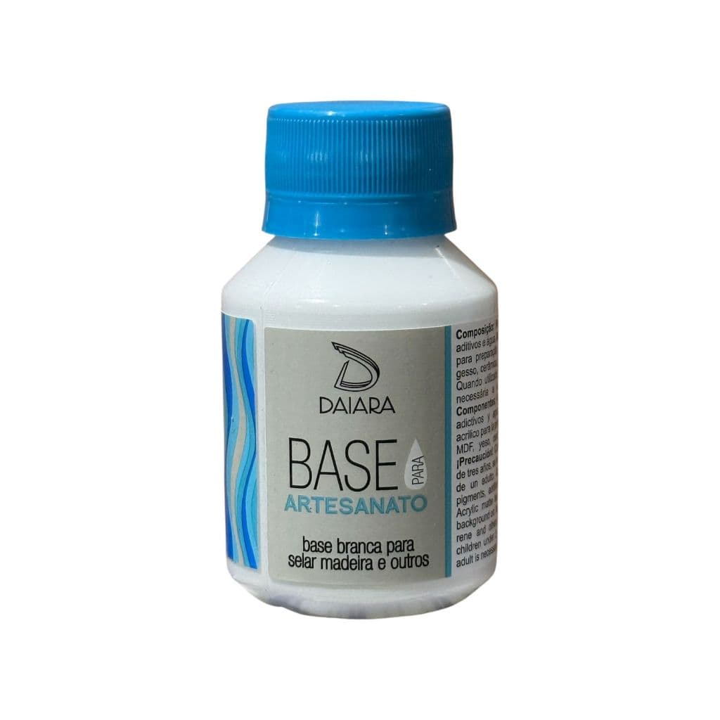 Base Para Artesanato 80ml DAIARA - Base Branca Para Selar Madeira e Outros