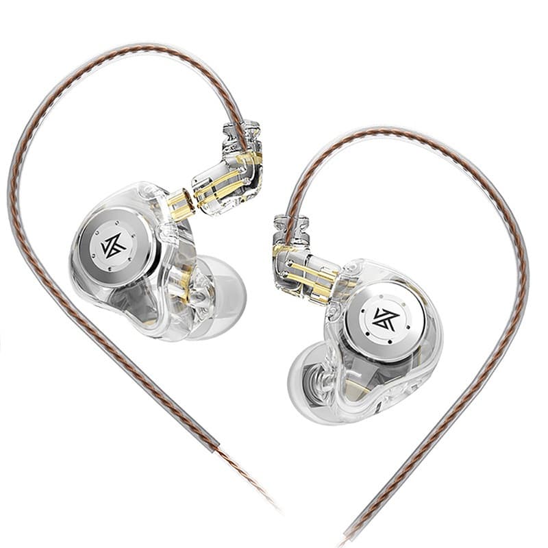 KZ EDX PRO Fones de Ouvido Dinâmicos HIFI Bass In Ear Monitor com Cancelamento de Ruído Esportivo