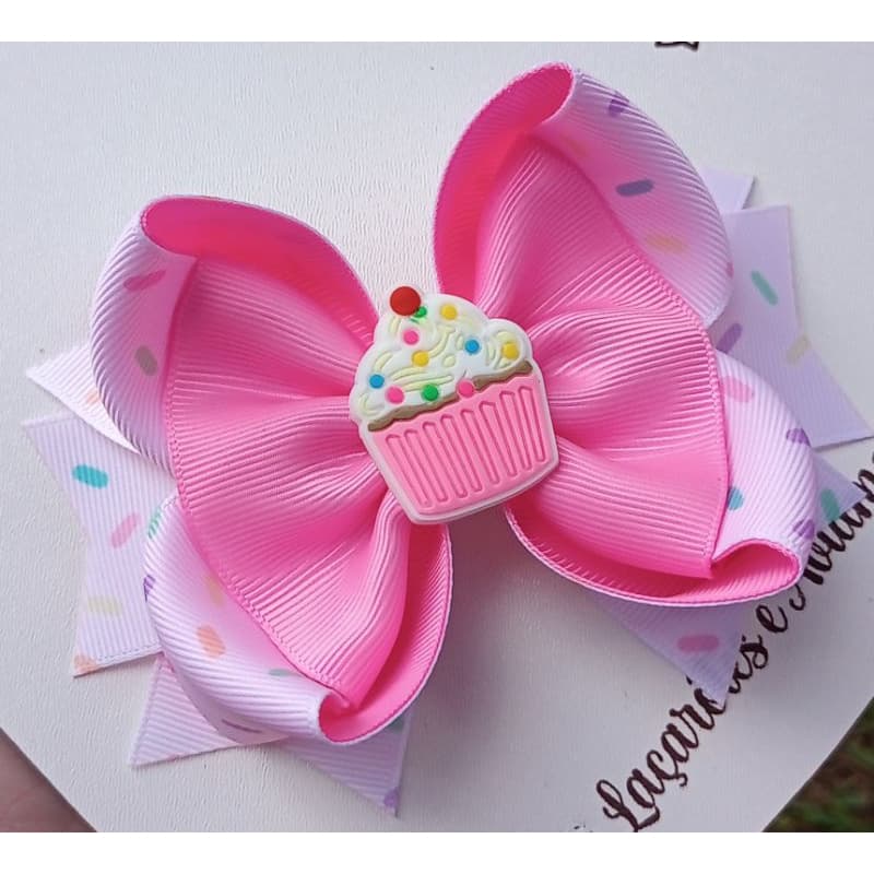 Laço de cabelo Infantil Tema Doces Bico de Pato