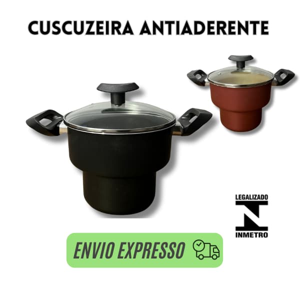 cuscuzeira antiaderente grande 2em1 panela cuscuzeira , cuzcuzeiro teflon com tampa de vidro
