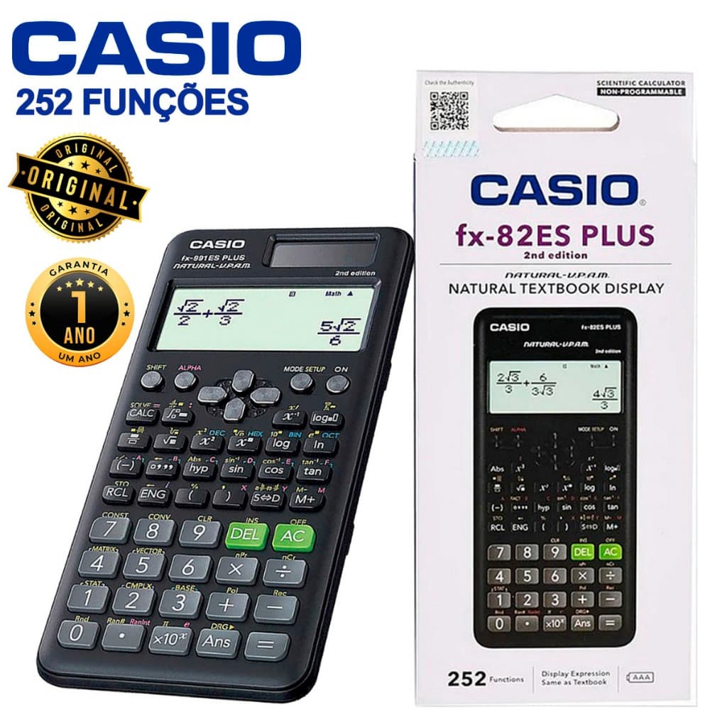 Calculadora Científica FX-82ES Plus fx 82 es 252 Funçoes Original