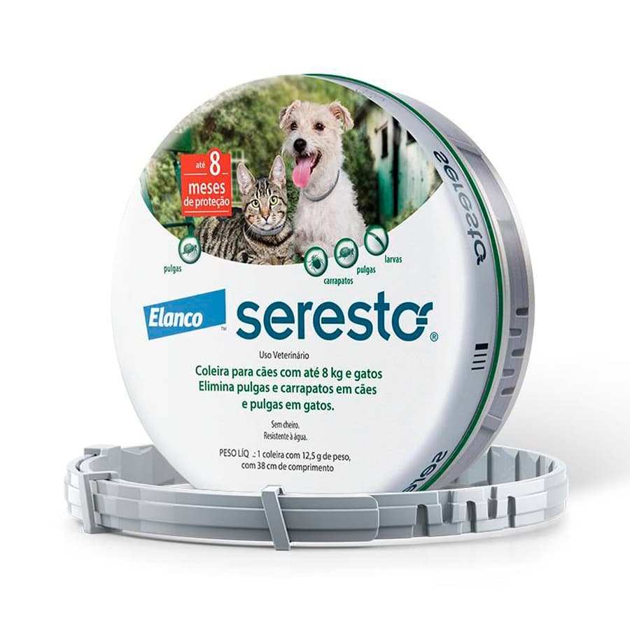 Seresto Coleira Antipulgas para Cães de até 8kg Elanco