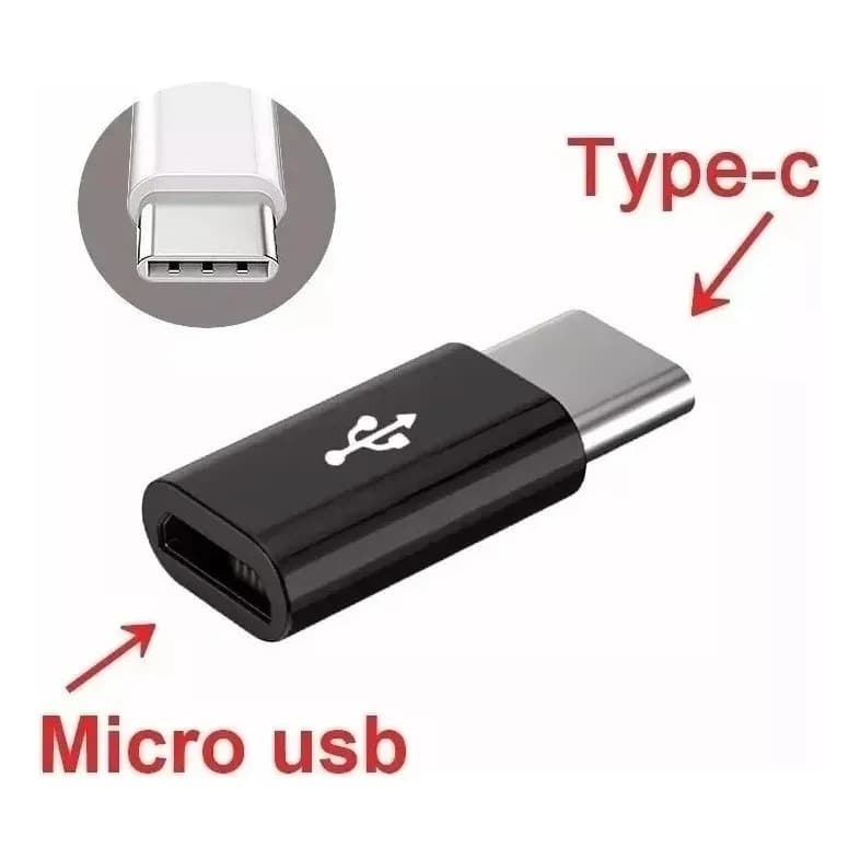 Adaptador Micro Usb Tipo-b Fêmea Para Usb Tipo-c 3.1 Macho