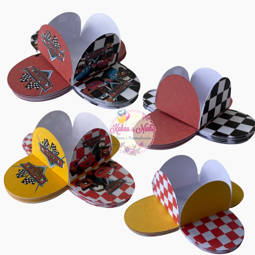 50 Forminhas 4 Pétalas Carros Mcqueen Festas Aniversarios Forminhas para Doces Confeitaria