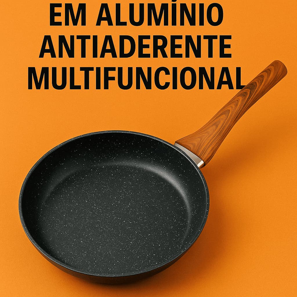 Frigideira Antiaderente Alumínio Vários Tamanhos c/ Indução Multifuncional Vários Tamanhos