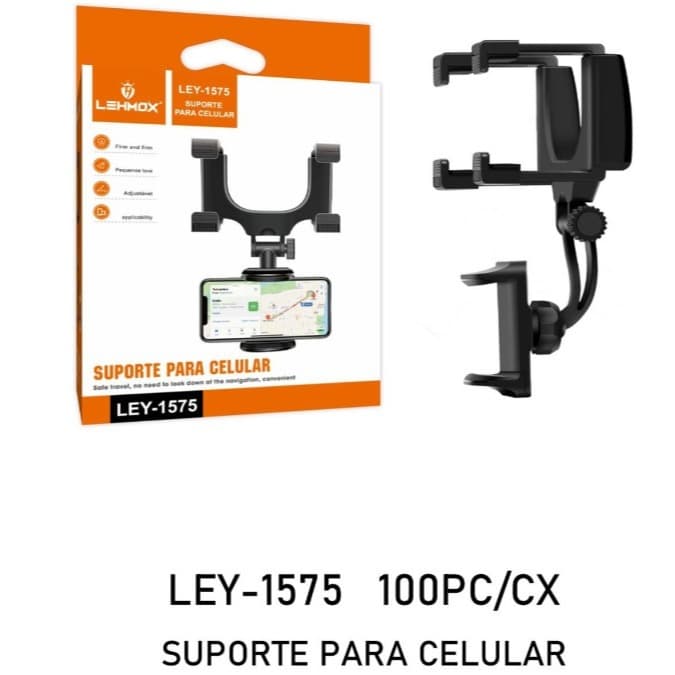 Suporte Universal Celular Encaixe Retrovisor Veicular Carro - Oberon