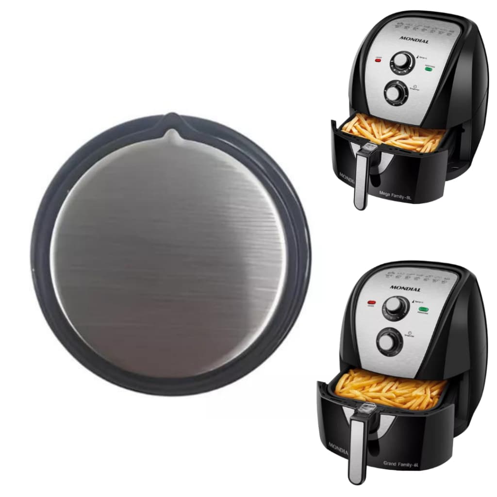 Botão P/ Airfryer Mondial Afn-60 Afn-80 Preto Original