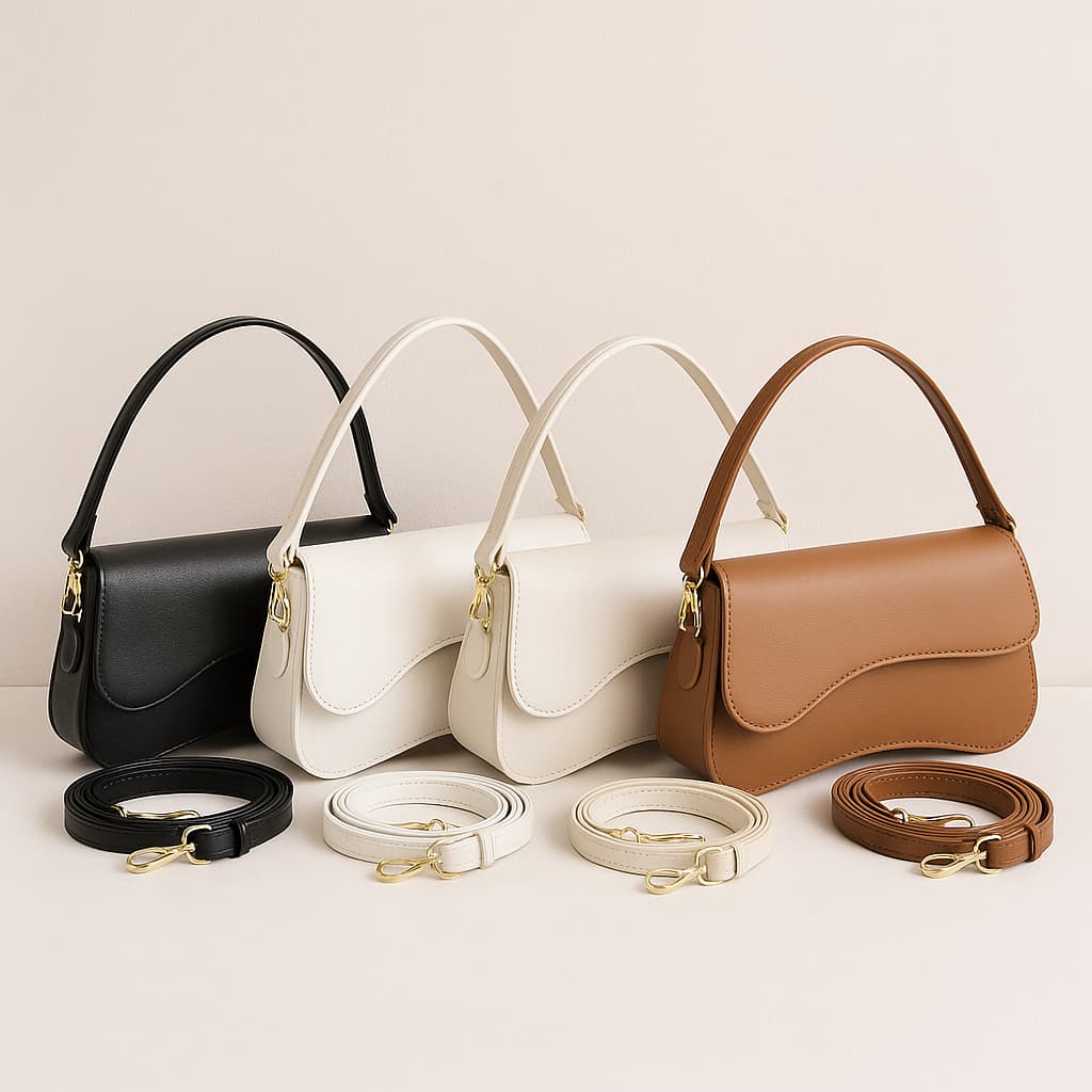 Bolsa Tiracolo Feminina Ombro/Transversal Elegante Moderna Couro Tendência 2025