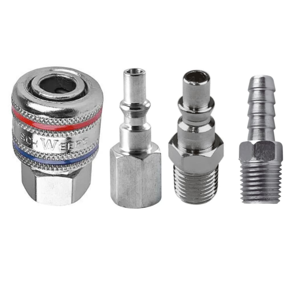 Kit Engate Rápido 1/4 C/ 4 Peças P/ Compressor De Ar Conectores