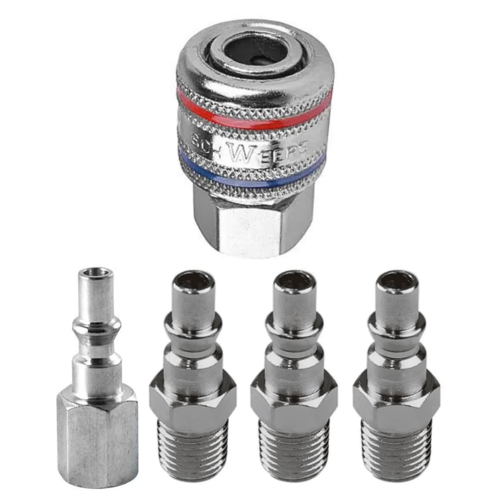 Kit Engate Rápido 1/4 c/ 5 Peças P/ Compressor De Ar Conectores