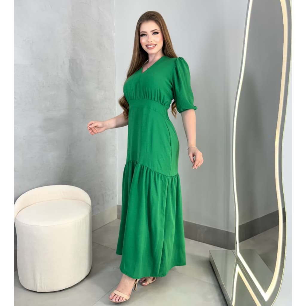 Vestido Longo Feminino Moda Evangelica