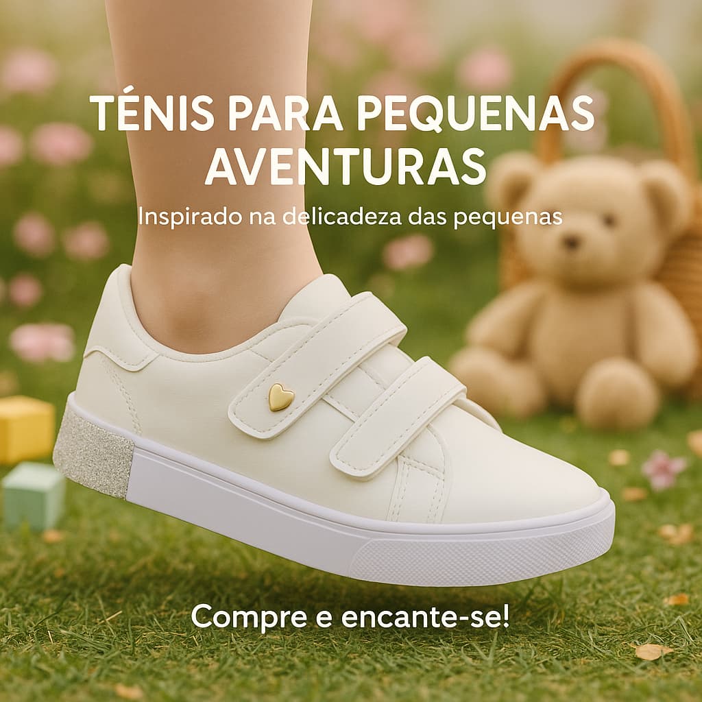 Tênis Infantil Feminino Moderno e Leve Escolar 25 ao 36 Velcro Pronta Entrega