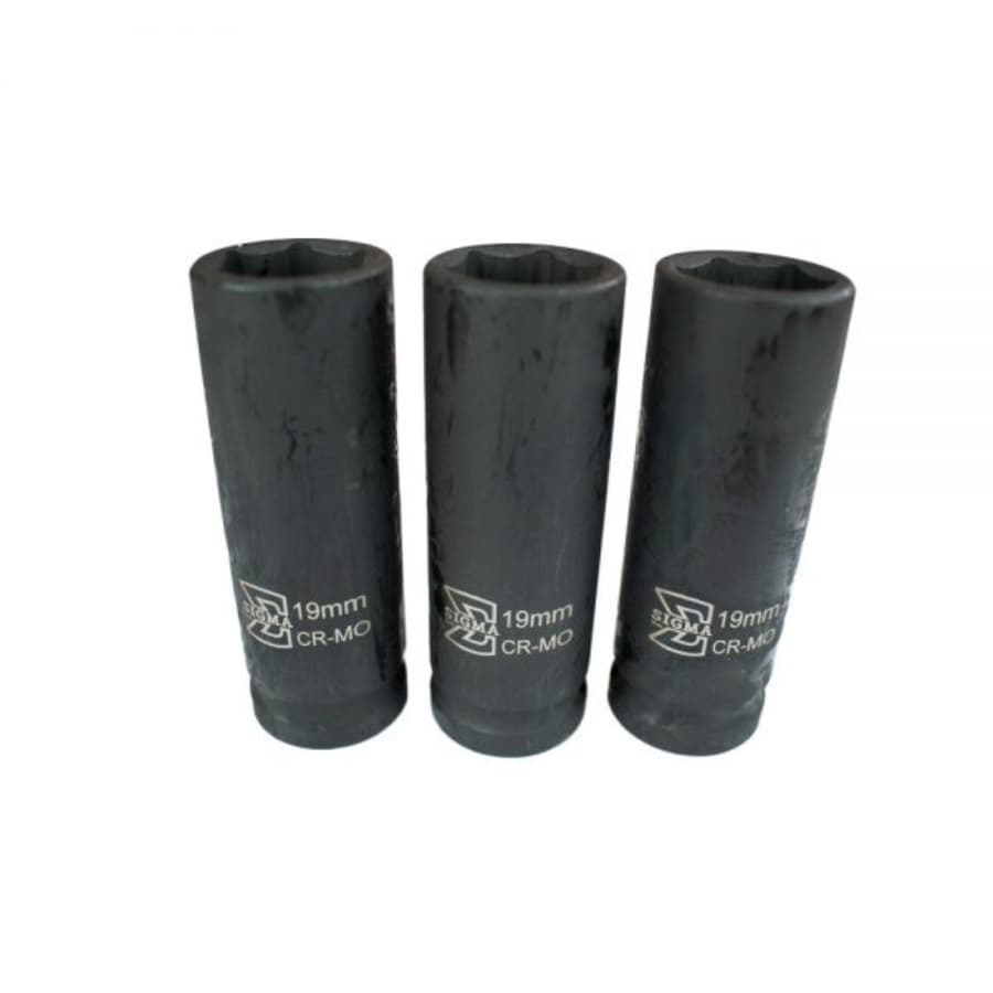 Soquete Sextavado Longo Impacto 1/2''-19MM - Sigma Tools