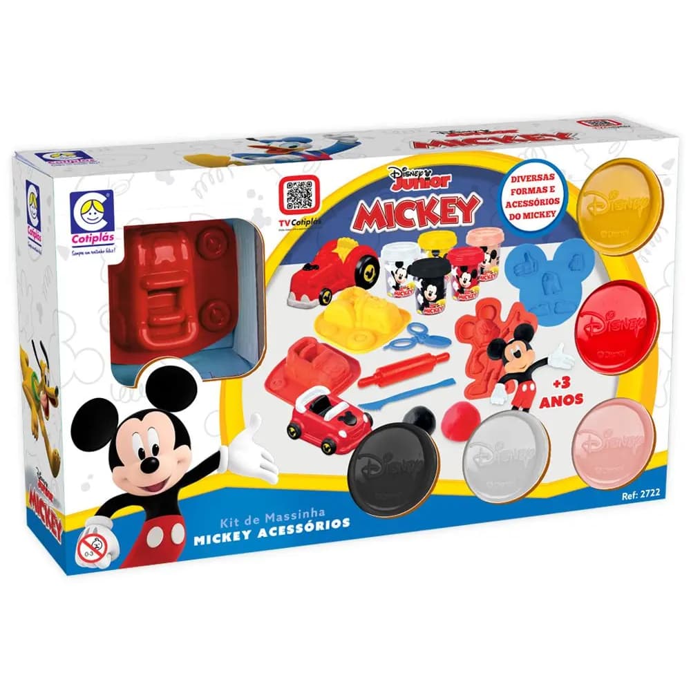 Kit Massinha Disney Junior Mickey Cotiplas  - com Forminhas