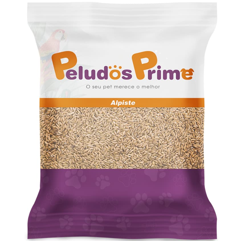 Alpiste Canadense 10kg - Peneirado - Para pássaros - Peludos Prime