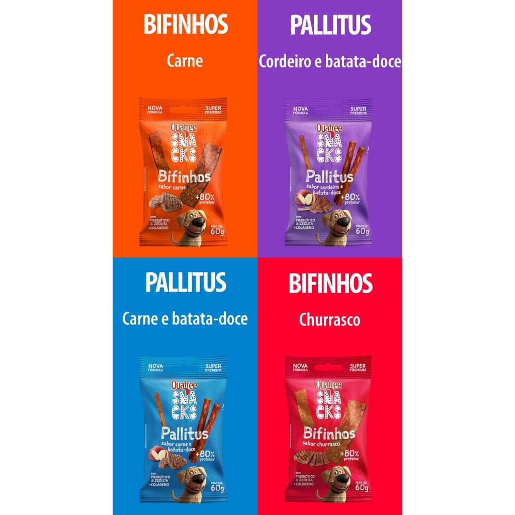 Quatree Snacks 60g Bifinhos Pallitus