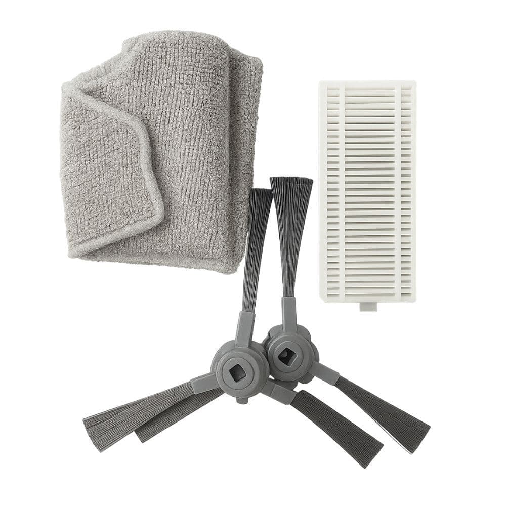 Kit Peças Reposição Robô Aspirador AMG-R2 – Escovas Laterais + Filtro HEPA + Pano Mop Microfibra