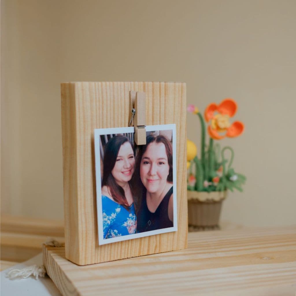 Porta Retrato de Mesa - Incluso 1 Foto Impressa Presente Dia Dos Namorados