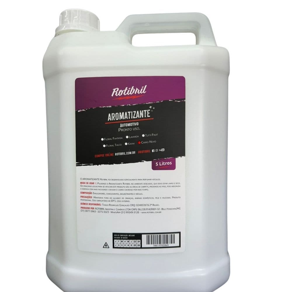 Odorizante CHÁ BRANCO Aromatizador para Ambientes Perfumado 5L