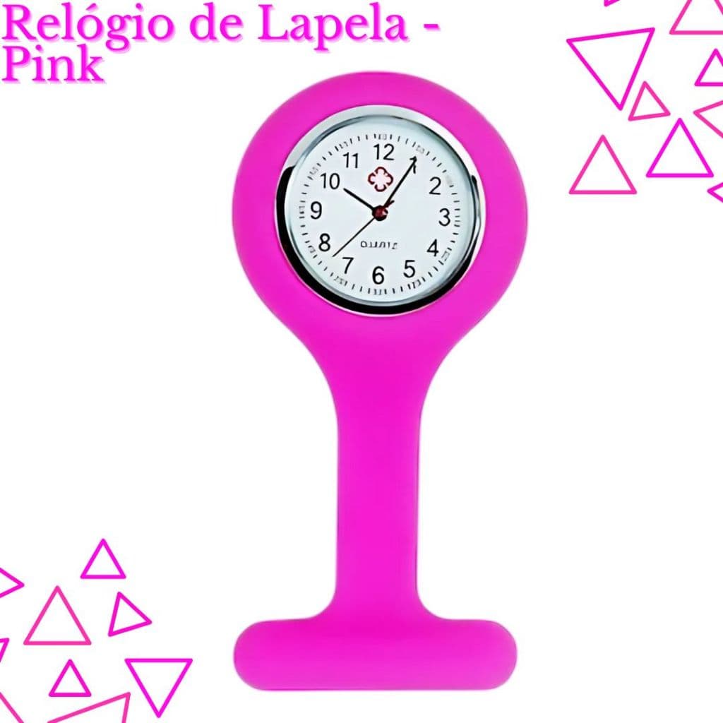 Relógio de Lapela para Enfermagem de Fixar no Jaleco - Cores