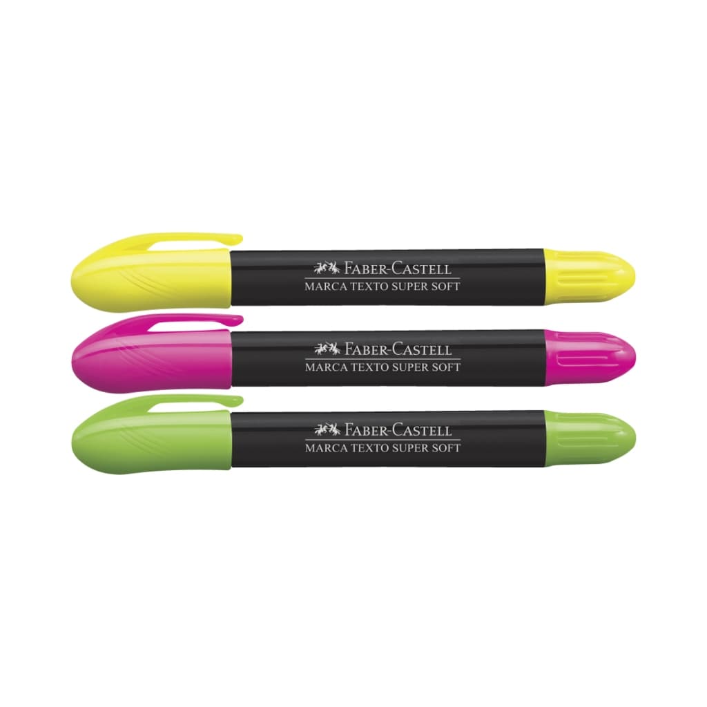 Marca Texto Gel Super Soft Faber Castell para Bíblia e Vade Mecum