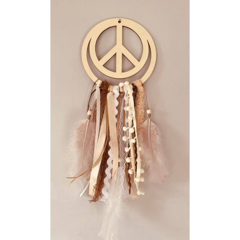 Filtro dos Sonhos Peace - Filtro dos Sonhos Dream Amuleto de Proteção - Apanhador de Sonhos - Decoração Artesanal