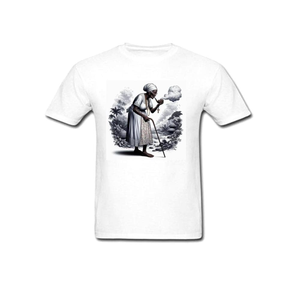 Bella Gis Camiseta Personalizada Orixás Candomblé Umbanda Religião Entidade Preto Velho Vô e Vó