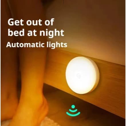 Luminária Led Lâmpada Sem Fio Sensor De Presença Automático Inteligente Recarregável USB
