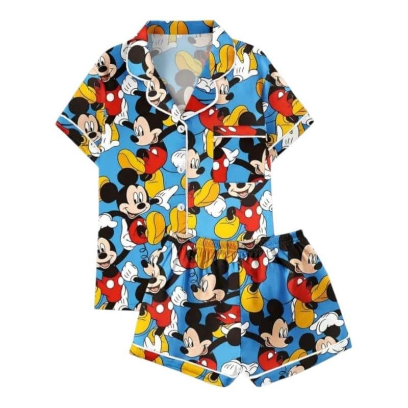 Conjunto de Pijama de Cetim mouse/Toy animados